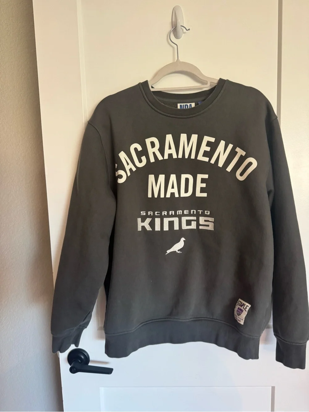 NBA Sacramento Kings 'Sacramento Made' Crewneck Sweatshirt - Gray